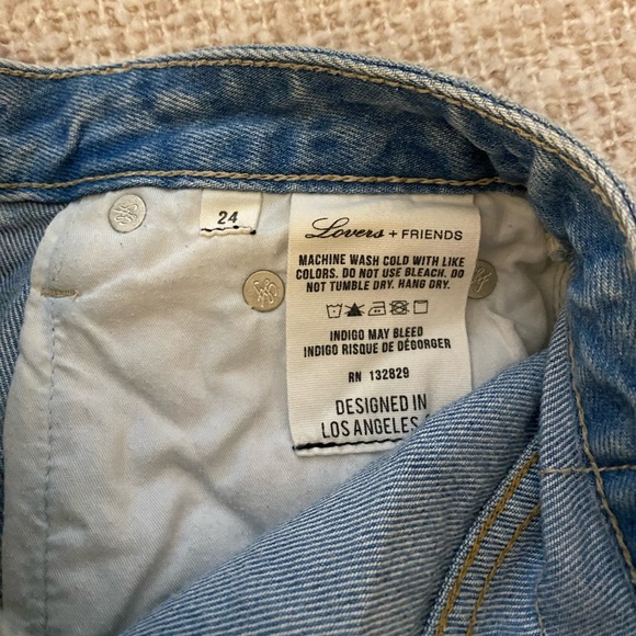 Lovers + Friends Denim Jean Shorts, size 24, GREAT condition - Picture 6 of 12